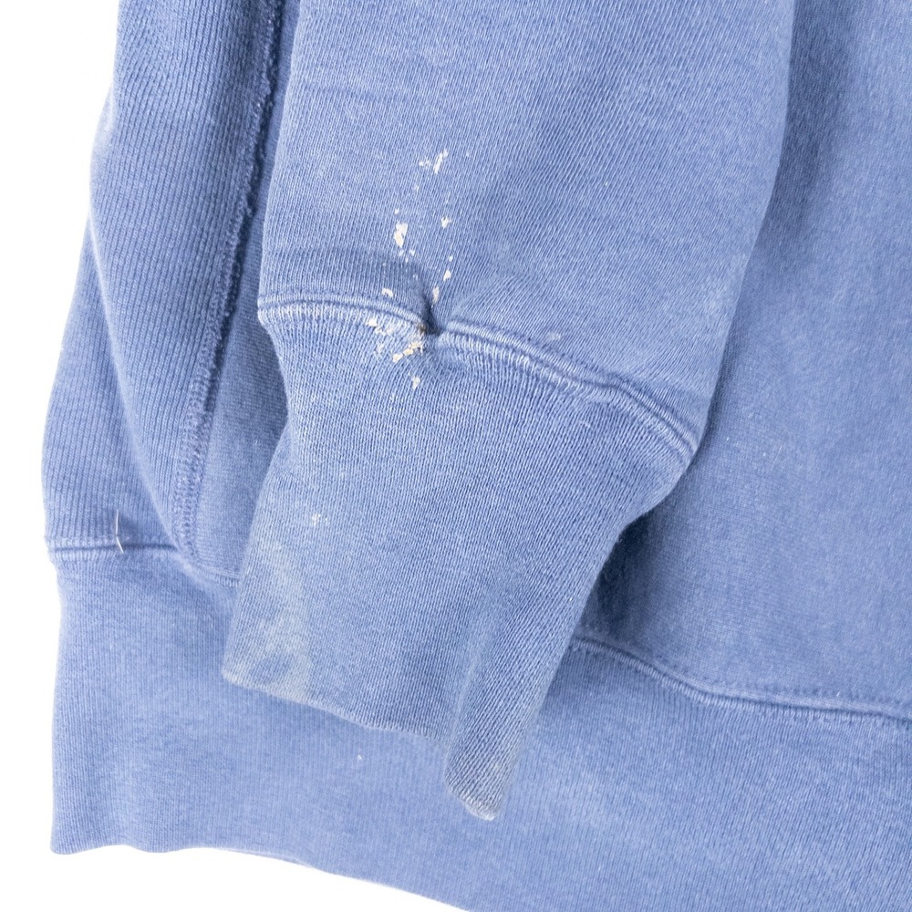 Notre Dame Sweatshirt Mens XXL Blue Satin Patch Crewneck Vintage Made in USA - Picture 5 of 13